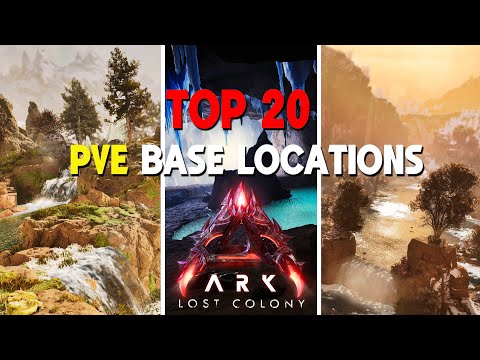 TOP 20 PVE Base Locations LOST COLONY | ARK: Survival Ascended
