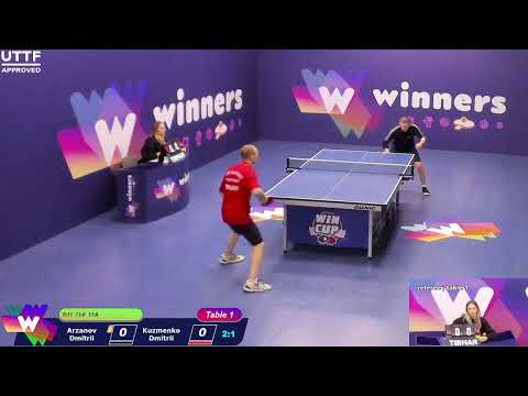 WINners CUP table 1  08.12 Arzanov Dmitrii - Kuzmenko Dmitrii   20:00