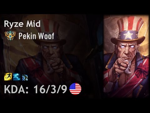 Ryze Mid vs Orianna - Pekin Woof - NA Challenger Patch 6.22