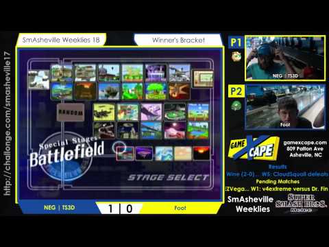 SW18 Winners' R1 - NEG | TS3D (Jigglypuff) vs Foot (Samus)