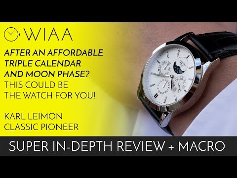 An affordable triple calendar and moon phase! Karl Leimon Classic Pioneer