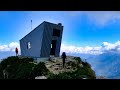 Silent Hiking to a Mountain Shelter in the Dolomites, Italy