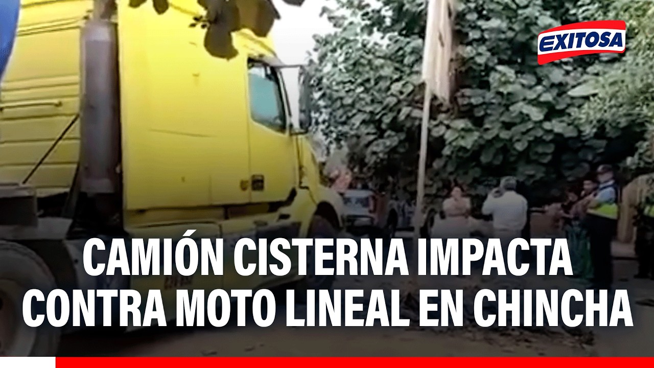 🔴🔵 Ica: Cisterna ocasiona accidente de tránsito
