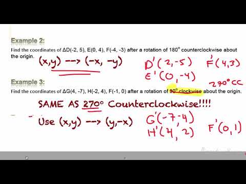 Geometry – 8.3 Rotations