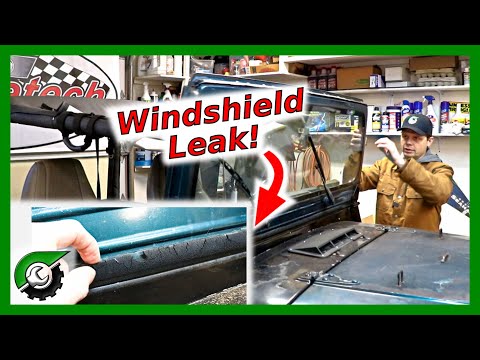 Leaking Windshield Gasket: 1992 Jeep YJ Cowl Gasket