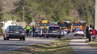 All lanes of Alden Road in the Sandalwood area are closed due to crash with injuries