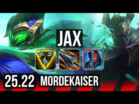JAX vs MORDEKAISER (TOP) | 11/1/2, 7 solo kills, Legendary | KR Master | 25.22