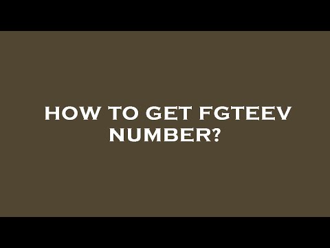 Fg Tvs Number