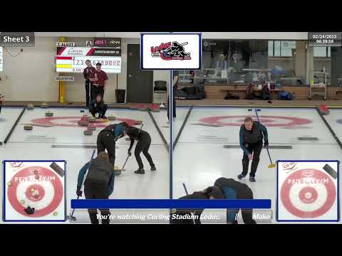 Terren Algot vs. Kurt Balderston - Draw 9 - Curling Alberta Mixed Provincial Championship