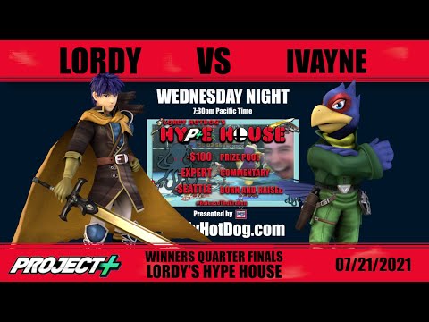 Lordy (Ike) vs Ivayne (Falco) Lordy's Hype House Winners Quarter Finals [Project M] [P+]