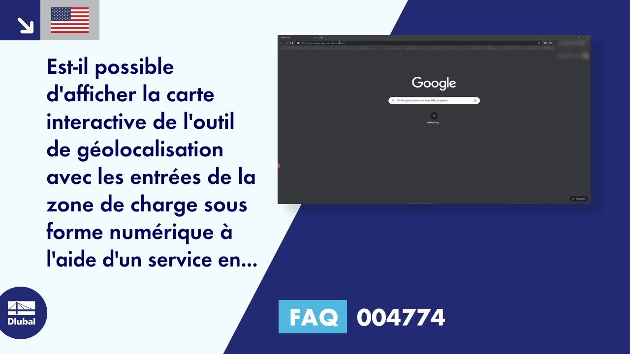 FAQ 004774 | Est-il possible d&#39;afficher la carte interactive de l&#39;outil de géolocalisation avec les entrées des zones de charge...