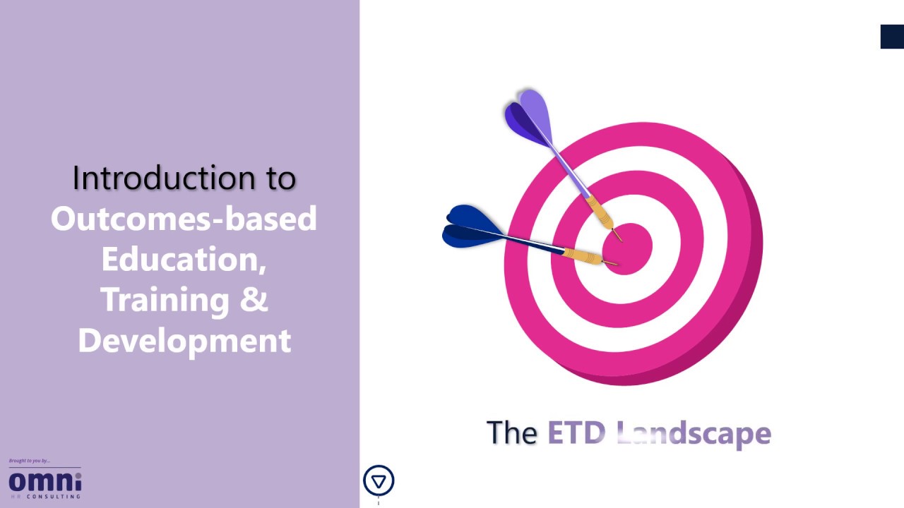 Intro to Outcomes-Based Education, Training and Development | The ETD Landscape [Part 2]