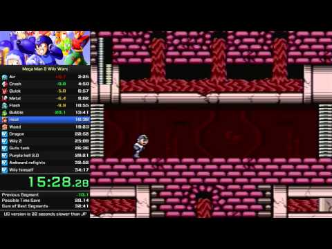 Mega Man 2 (Wily Wars) | SPEEDRUN | 33:02