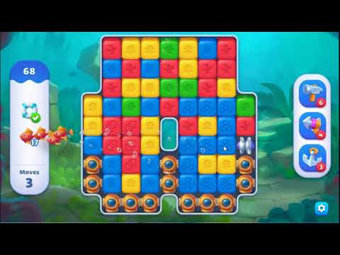 Fishdom Blast Level 68 - NO BOOSTERS GAMEPLAY 🐠 | SKILLGAMING ✔️