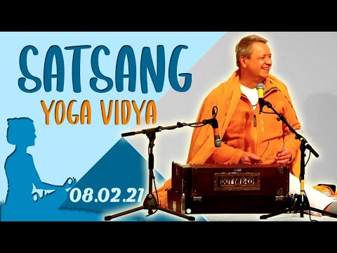 Satsang + Meditation, Mantra und Kirtan mit Narendra - Yoga Vidya Ashram Live 20:00 - 08.02.2021