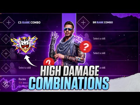 BEST CHARACTER SKILL COMBINATION IN FREE FIRE || HIGH DAMAGE CHARACTER COMBINATION
