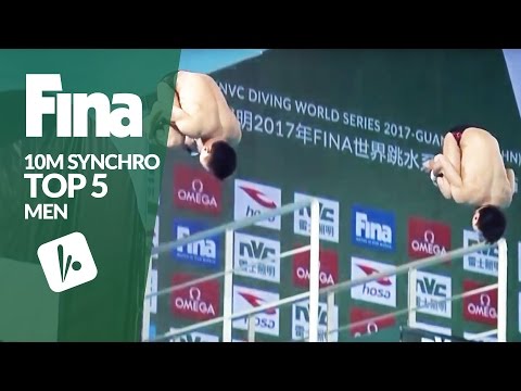 Top 5 Dives - 10m Men Synchronised | FINA/NVC Diving World Series - Gouangzhou 2017