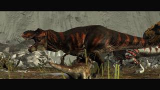 [SFM] Ice age 2 Mammoth scene but with T-rex