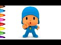 Cute Pocoyo Drawing POCOYO DRAWING Pocoyo Drawing Colour Easy Pocoyo Drawing