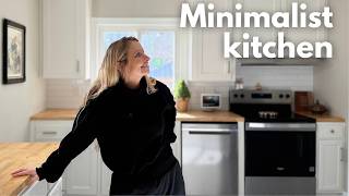 Small Minimalist Kitchen Tour | Storage & Decluttering Tips
