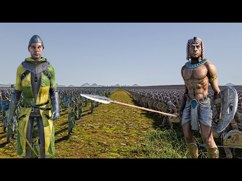 400.000 FOOTMEN vs 200.000 EGYPTIAN SPEARMEN - Ultimate Epic Battle Simulator 2 UEBS 2