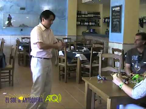 Exhibición de trompo en Restaurante Italiano Lucullo