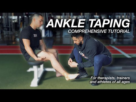 Ankle Taping Guide for therapists, trainers and athletes