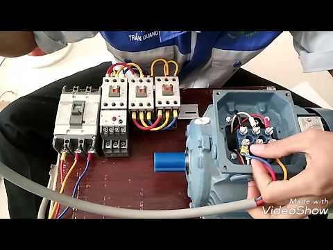 Cách Đấu Dây Động Lực Cho Động Cơ Chạy Sao - Tam Giác - Motive Force For Star-Delta Motors