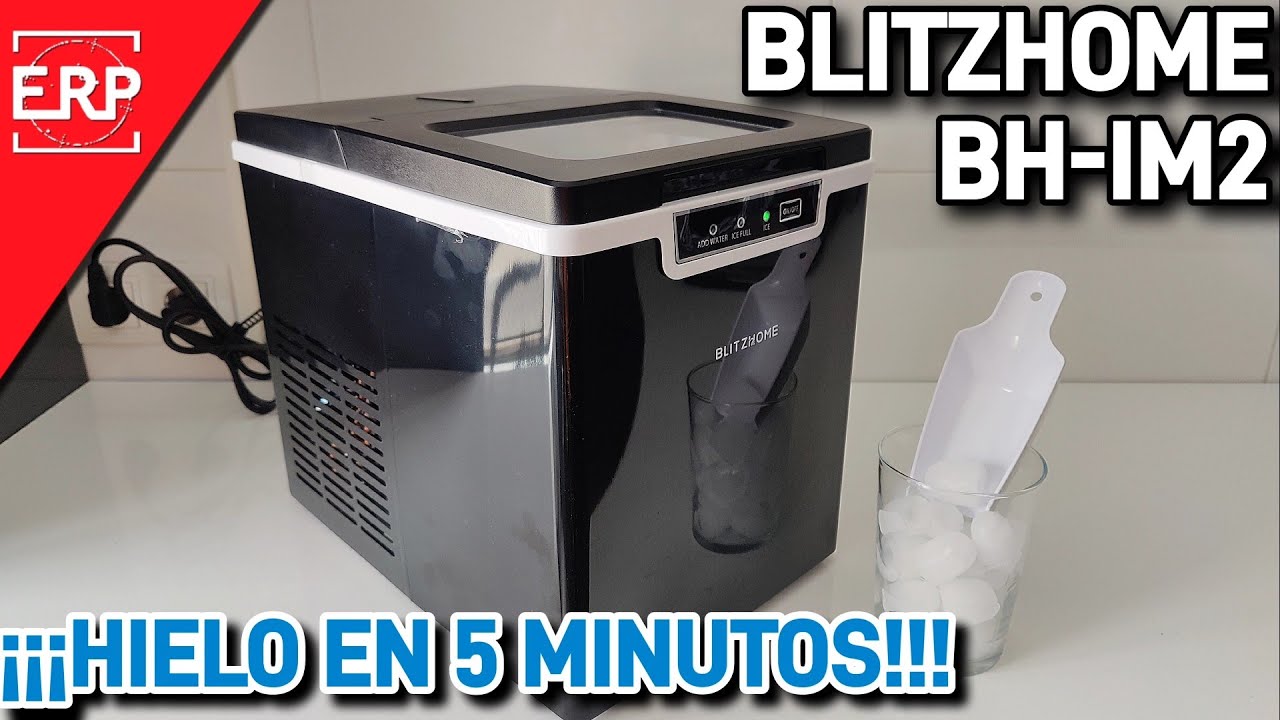 Máquina de HIELO ULTRA RÁPIDA Blitzhome BH-IMD / ¡¡¡Cubitos en SOLO 5 MINUTOS!!! / Por menos de 100