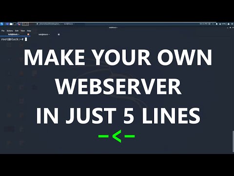 Make Your Own Webserver In Just 5 Lines Simplehttpserver Using Python Kali Linux