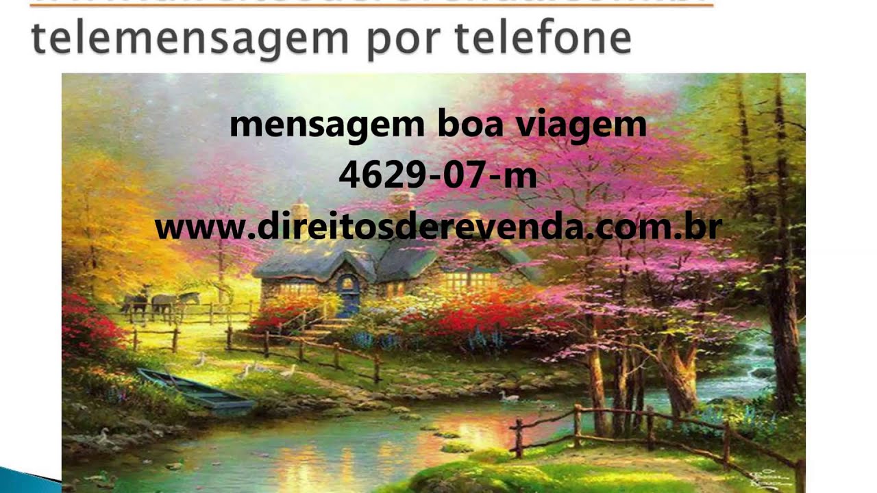 Telemensagem boa viagem 4629-07
