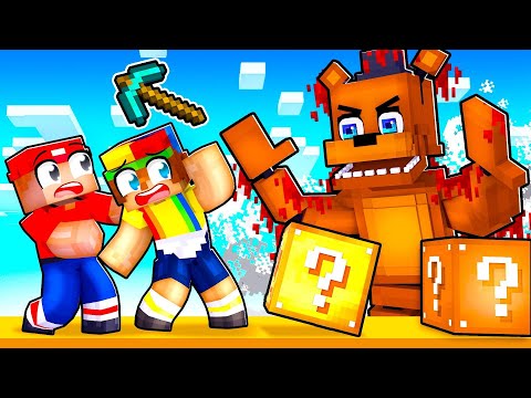Having a FNAF Lucky Block Race in MINECRAFT!