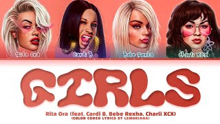 Rita Ora Girls Lyrics (Color Coded Lyrics) (feat. Cardi B, Bebe Rexha, Charli XCX)