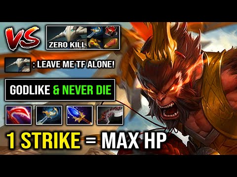 BRUTAL Wukong's Command Crazy Ultrakills 1 Strike = Max HP with Monkey King Godlike Never Die DotA 2