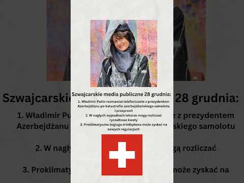 Szwajcarskie media publiczne 28 grudnia