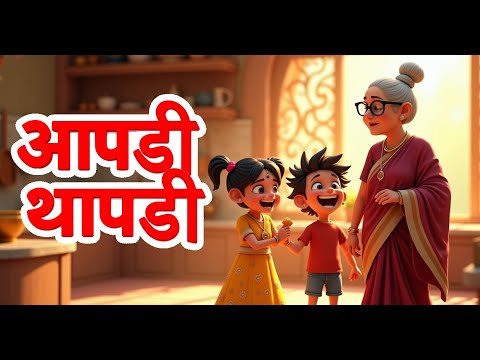 आपडी थापडी गुळाची पापडी | मराठी गाणे | Apadi Thapadi Gulachi Papadi | Marathi Song