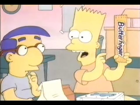 1988 Butterfinger Commercial with Bart Simpson
