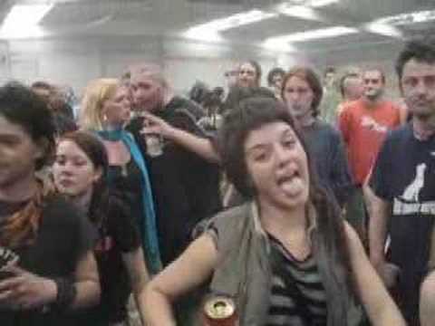 Ed Cox at a squat party in Edmonton, London