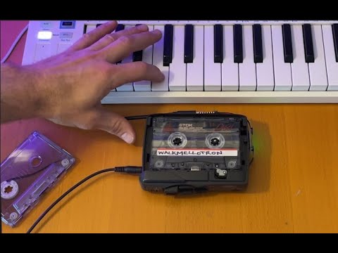 Walkmellotron Demo -- MIDI speed controlled cassette tape player