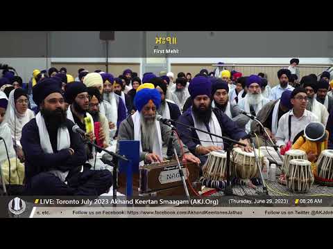 064 Bhai Gursharan Singh Jee Patiala @ Thursday AM Toronto July 2023 Annual Akhand Keertan Smaagam