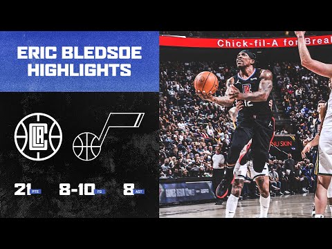 Eric Bledsoe (21 PTS, 8-10 FG) with an impressive outing against Utah Jazz | LA Clippers