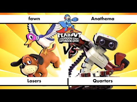 Peabnut C.C.C.C. - Losers Quarter Final - fawn (Duck Hunt) vs Anathema (R.O.B.)