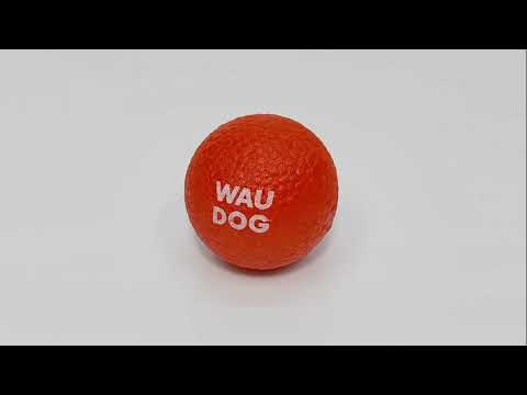 Игрушка для собак WAUDOG Fun Red Ball 70 мм | Прочный мяч из термополиуретана | Плавает - фото 1 - id-p3083109008