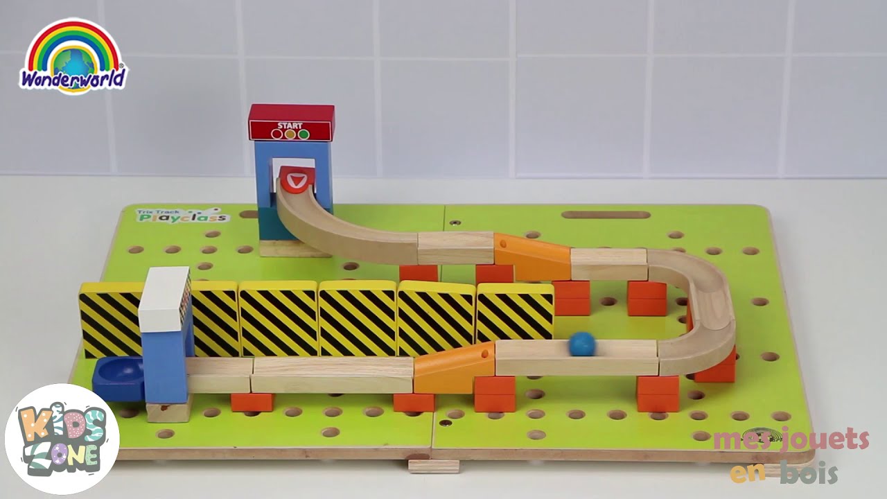 Circuit à billes en bois pour enfant - Jeux en classe