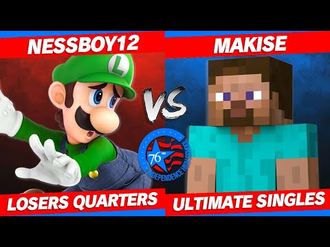 IHS Smash Universe - Nessboy12 (Luigi, Ness) Vs. Makise (Steve) Losers Quarters