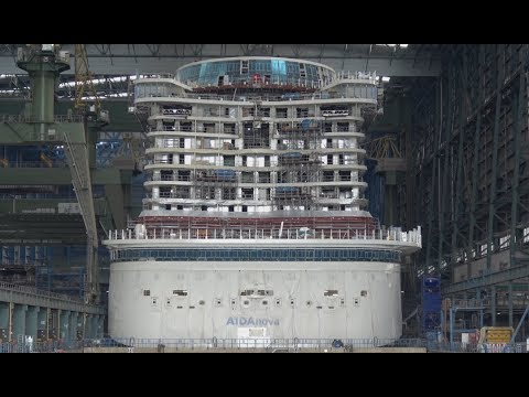 4K | AIDAnova | Bau des ersten LNG Kreuzfahrtschiffes der Welt