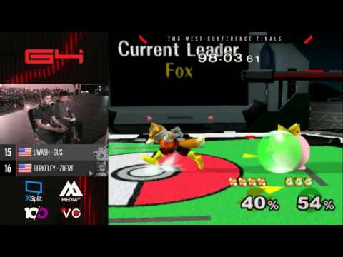 Genesis 4 SSBM - University of Washington Vs. Berkeley - Smash Melee TMG West Crews Finals