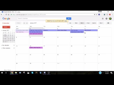 Phoenix Hawk Weekly Schedule 1/2/2017