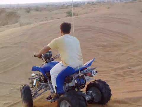 Amazing bike stunt of desert safari of dubai in UAE by saba khan dewan