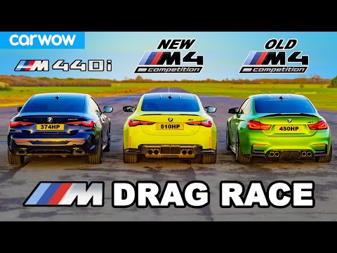 New BMW M4 v Old M4 v M440i - DRAG RACE